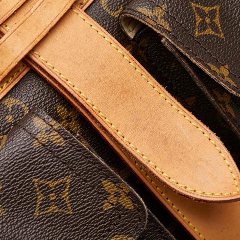 Louis Vuitton Monogram Manhattan GM Handbag/Boston Bag M40025 Brown Leather W... - Picture 11 of 16